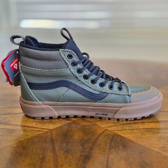 Vans Ultracush Sk-8 Hi MTE Waterproof Shoes Women's 9.5 Green Gum Insulated New - Picture 8 of 16